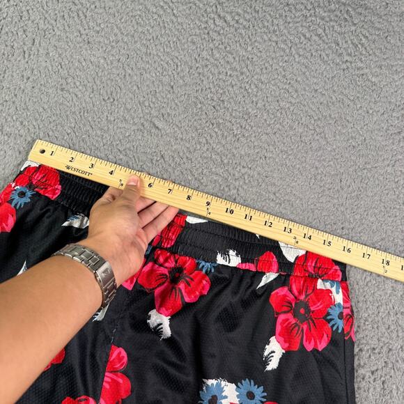 Kill Crew Shorts Mens 2XL Black Floral Mesh Athletic Gym Logo Basketball 4" - Picture 6 of 8